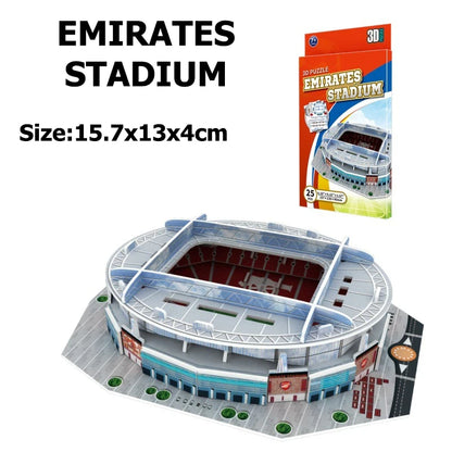 Jouets de Puzzle 3D pour enfants, simulation de terrain de Football, modèle de construction en papier, éducation précoce, capacité pratique, cadeaux pour fans de Football TMZ