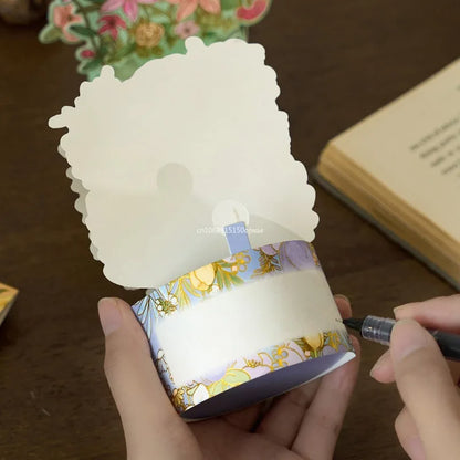 Carte postale pop up avec fleurs