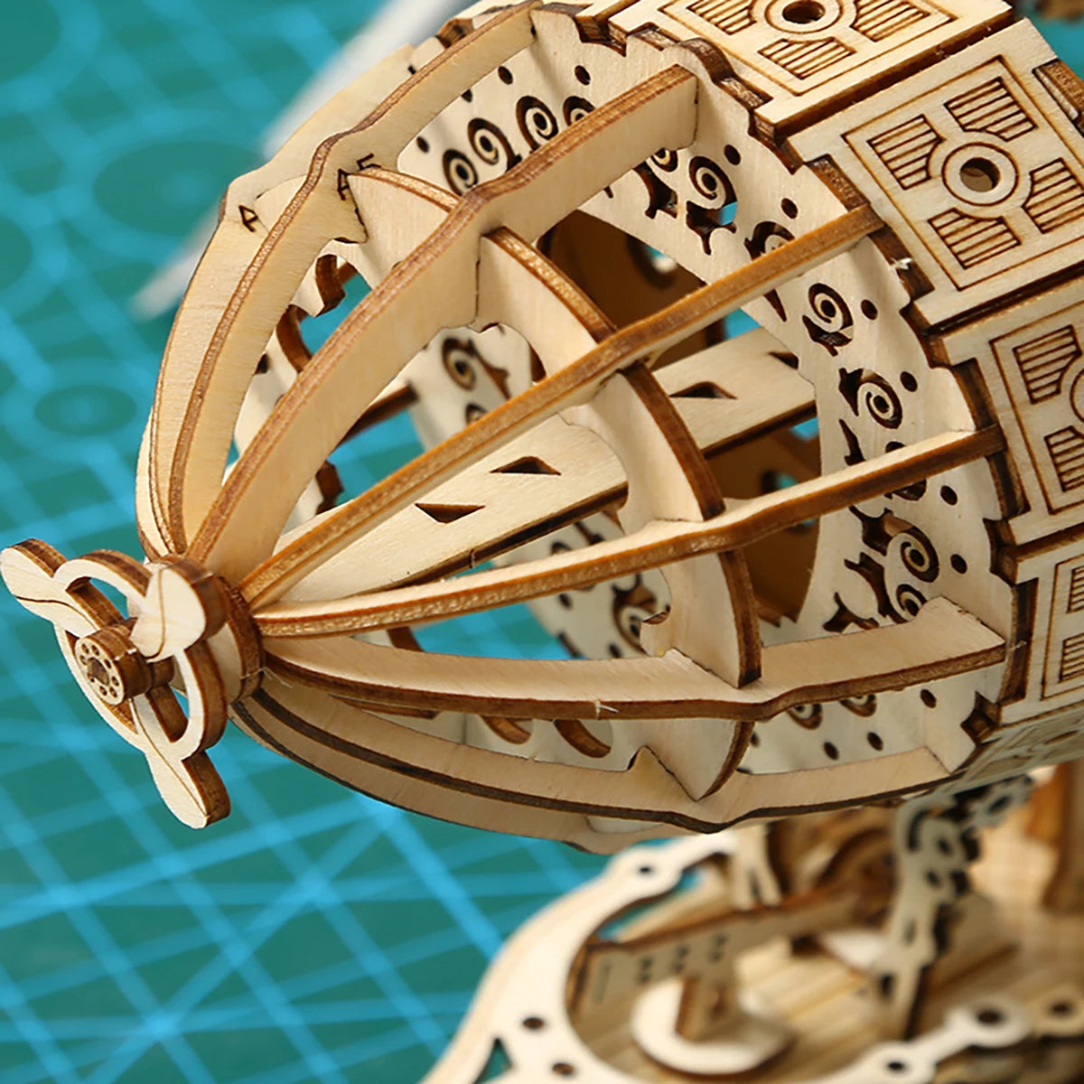 Modèle d'échelle de Puzzle en bois de voiture 3D dirigeable, Kit de modèle de bricolage, cadeau artisanal, décoration de la maison, Kit de modèle mécanique, jouet de construction