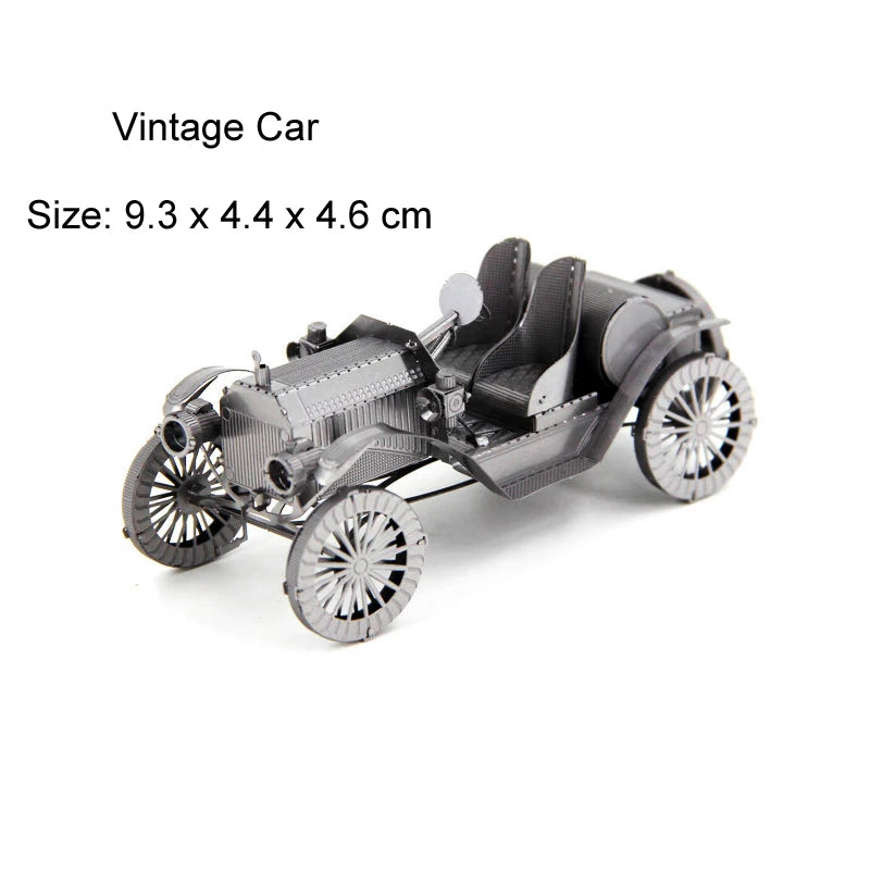 Véhicule terrestre 3D Puzzle en métal modèle de réservoir KART bricolage modèle de Puzzle découpé au Laser pour adulte enfant jouets éducatifs décoration de bureau