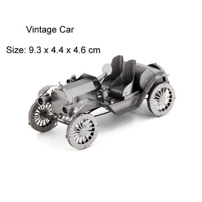 Véhicule terrestre 3D Puzzle en métal modèle de réservoir KART bricolage modèle de Puzzle découpé au Laser pour adulte enfant jouets éducatifs décoration de bureau
