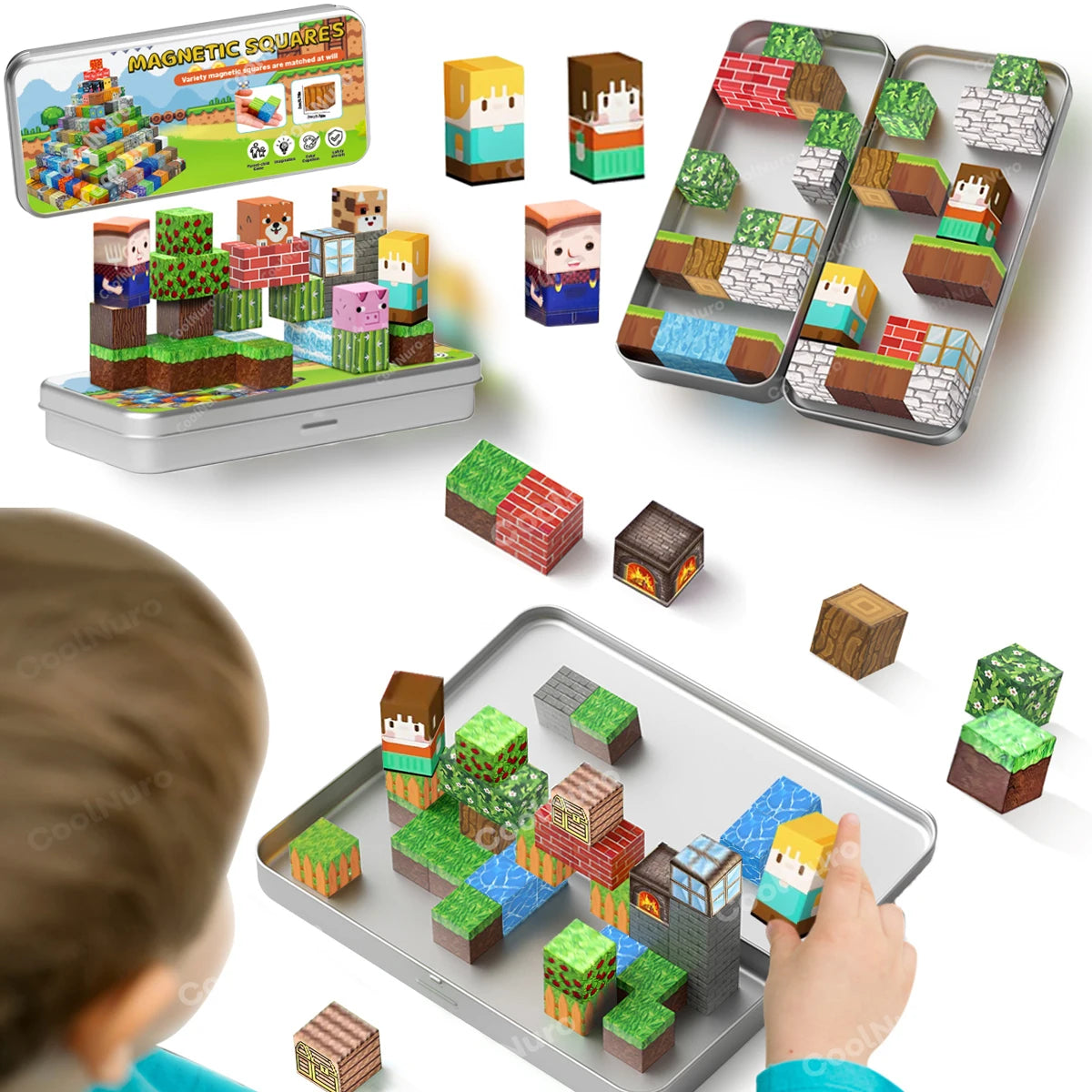 bloc de construction magnétique