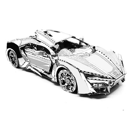 Puzzle 3D en métal, Super voiture de Sport, bricolage, modèle d'assemblage de véhicule fait à la main, jouets pour adultes et enfants
