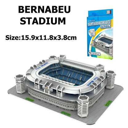Jouets de Puzzle 3D pour enfants, simulation de terrain de Football, modèle de construction en papier, éducation précoce, capacité pratique, cadeaux pour fans de Football TMZ