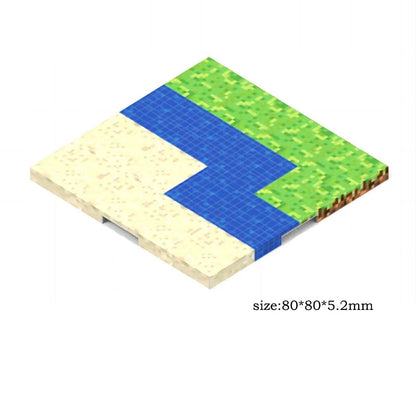 Jeu de construction magnétique bioms