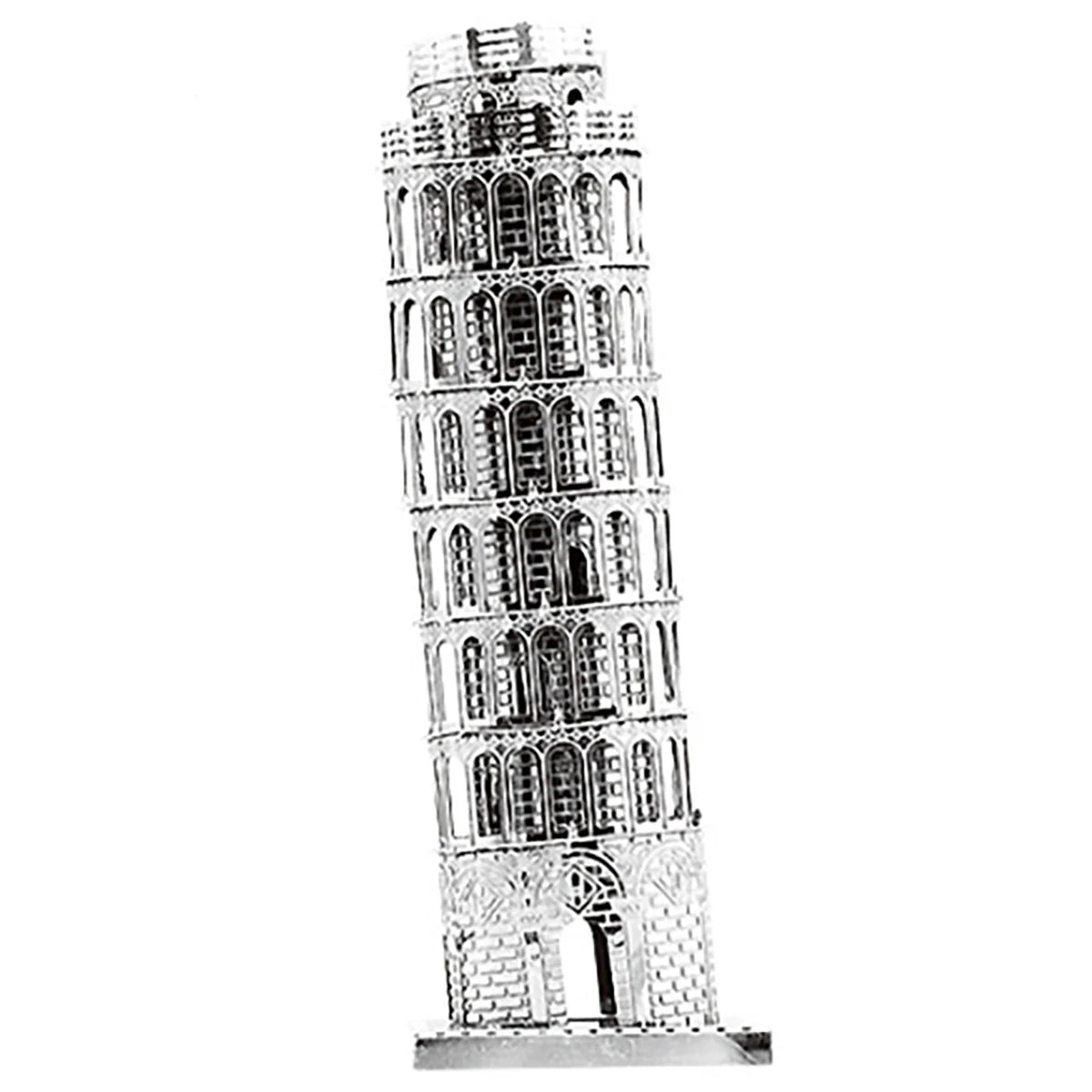 Tour penchée de Pisa, puzzle 3D en métal, kits de modèles, bricolage, découpé au Laser, jouet pour enfants