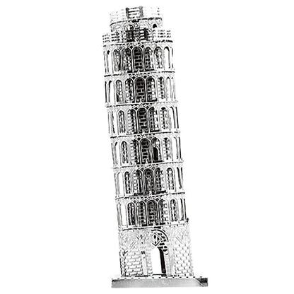 Tour penchée de Pisa, puzzle 3D en métal, kits de modèles, bricolage, découpé au Laser, jouet pour enfants