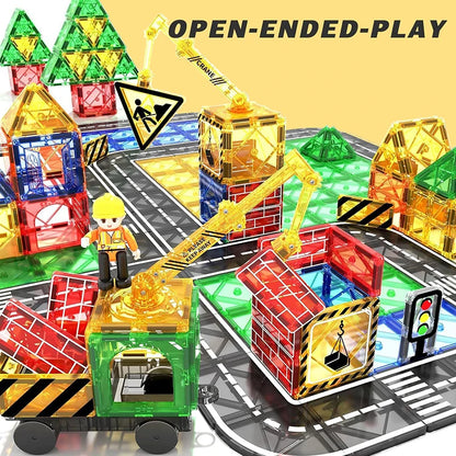 Ce jeu de construction magnétique voitures