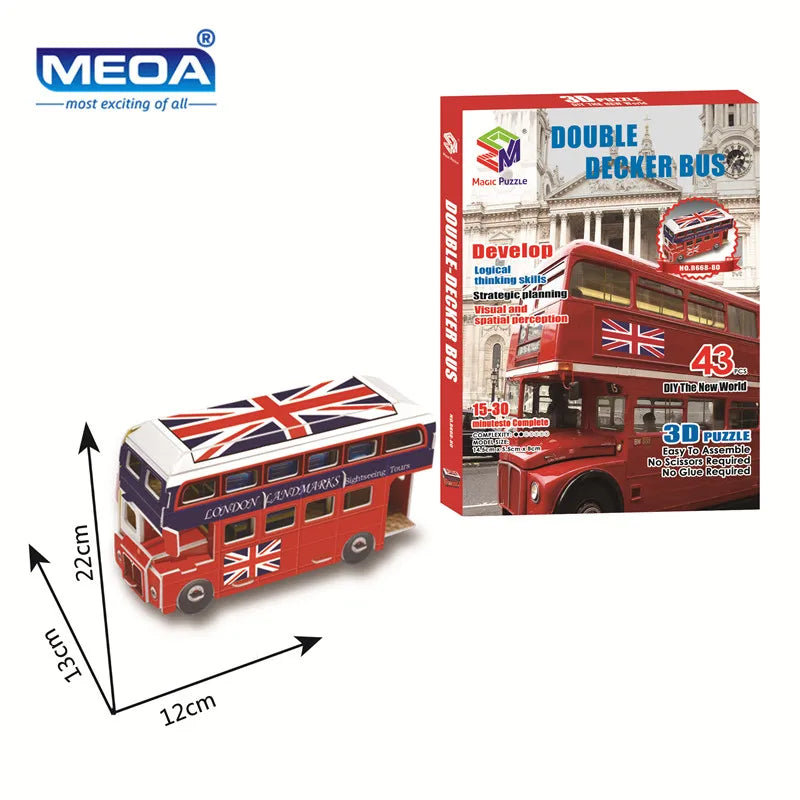 40 Style Architecture de renommée mondiale Construction 3D Puzzle modèle Construction 3D Puzzle jouets pour enfants cadeau de noël