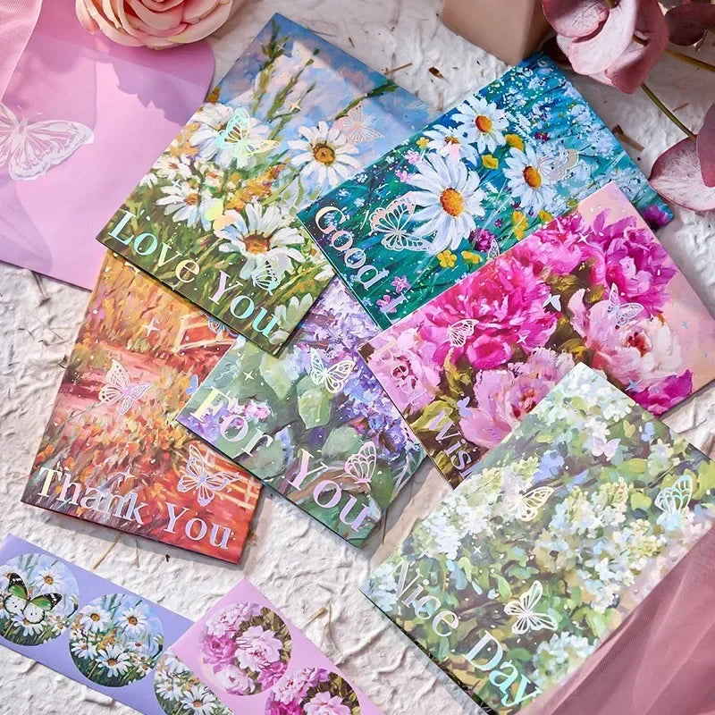 carte pop up fleurs