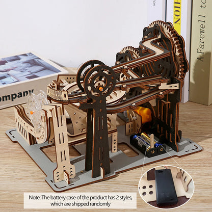 Puzzle 3D en bois, ensemble de course sur marbre, Kit de modèle de construction à assembler soi-même, moteur à vapeur, jouets éducatifs pour adultes et enfants, cadeaux d'anniversaire