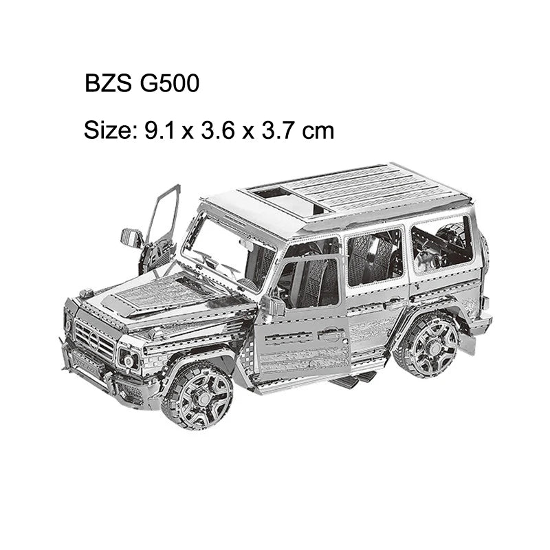 Véhicule terrestre 3D Puzzle en métal modèle de réservoir KART bricolage modèle de Puzzle découpé au Laser pour adulte enfant jouets éducatifs décoration de bureau