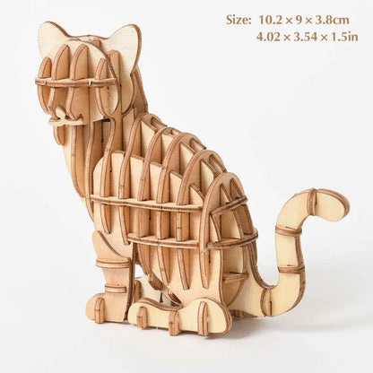 Puzzle 3D en bois, modèle de jouet mécanique fait à la main, jeu de construction, à assembler, modèle de bateau, ornement, cadeau de noël, 1 pièce