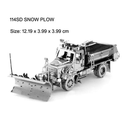 Puzzle 3D en métal, camion mélangeur, véhicule d'ingénierie, bricolage, modèle d'assemblage fait à la main, jouets pour adultes et enfants