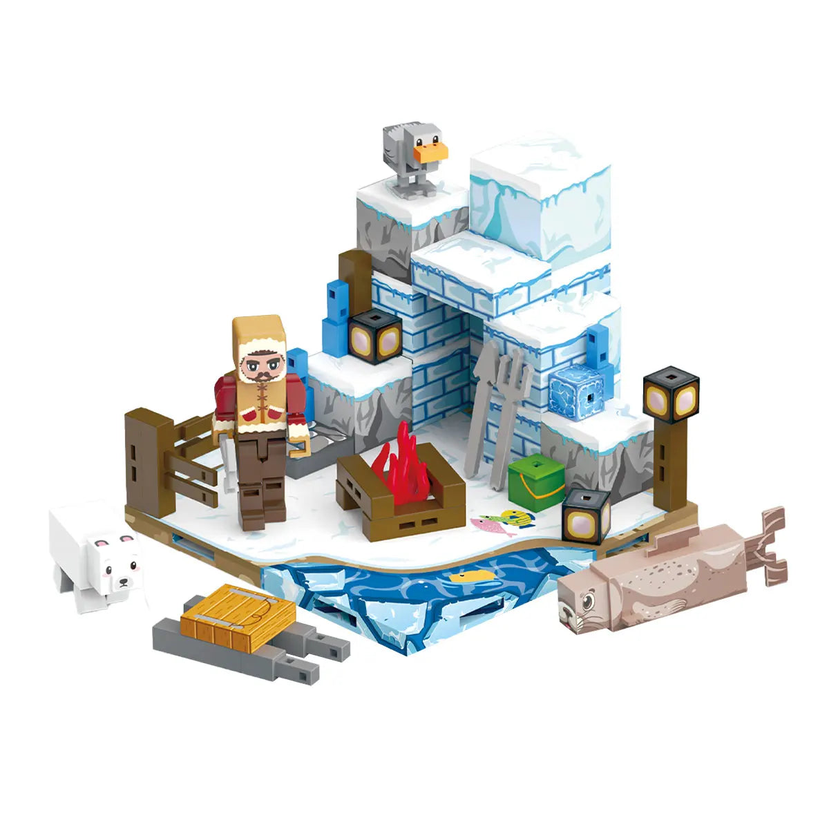 Bloc de construction magnétique