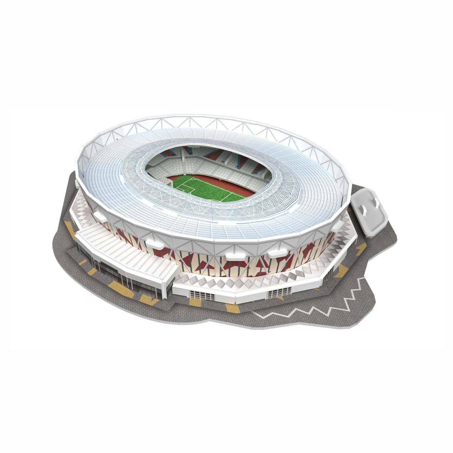 Puzzle en papier de terrain de Football 3D, bricolage, modèle de terrain de Football, jouets d'assemblage de stade de construction