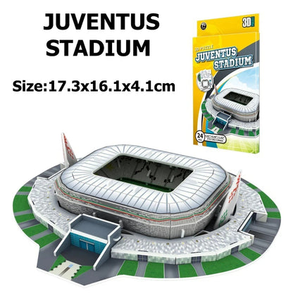 Jouets de Puzzle 3D pour enfants, simulation de terrain de Football, modèle de construction en papier, éducation précoce, capacité pratique, cadeaux pour fans de Football TMZ