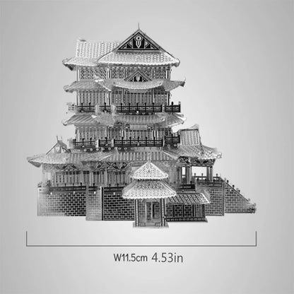 Tengwang pavillon 3D Puzzles en métal pour adultes bricolage Kits de modèles Mecha blocs Kit de modèle de chasse casse-tête Puzzle Fidget jouets