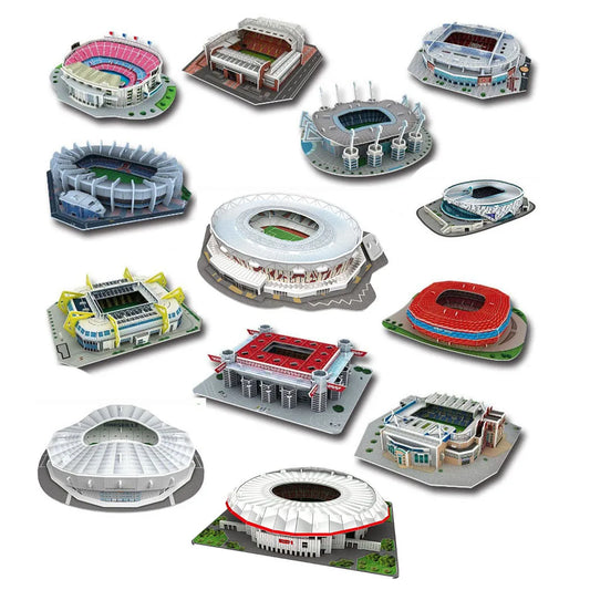 Puzzle en papier de terrain de Football 3D, bricolage, modèle de terrain de Football, jouets d'assemblage de stade de construction