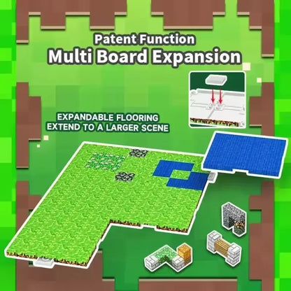 Jeu de construction magnétique bioms