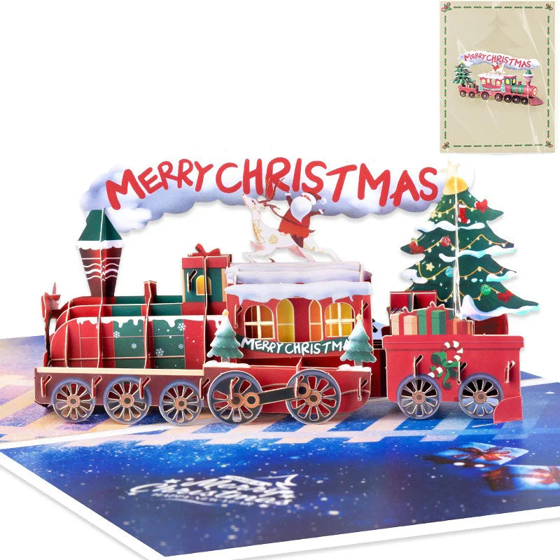 carte pop up noel