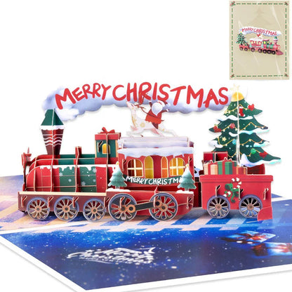 carte pop up noel