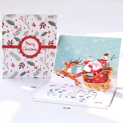 carte pop up noel