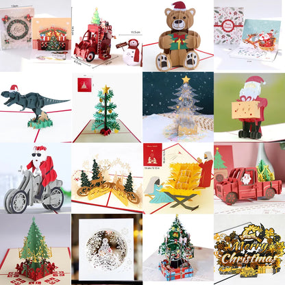carte pop up noel