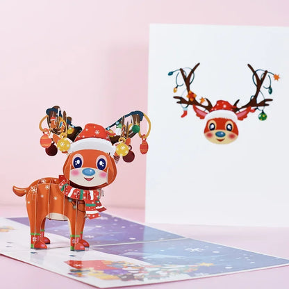 carte pop up noel