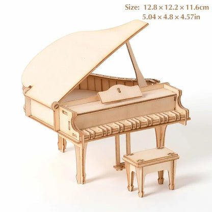 Puzzle 3D en bois, modèle de jouet mécanique fait à la main, jeu de construction, à assembler, modèle de bateau, ornement, cadeau de noël, 1 pièce