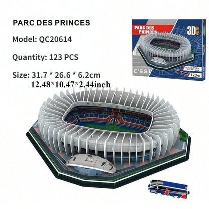 Un grand modèle de puzzle de stade en papier 3D pour les fans de football passionnés pour combattre à votre équipe à domicile