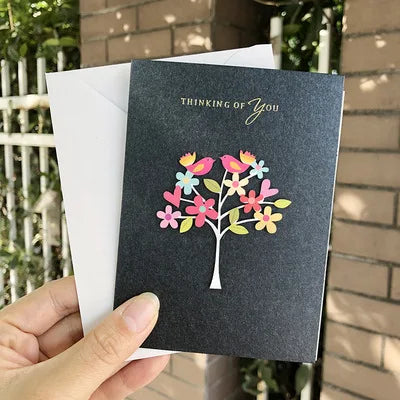 carte pop up fleurs