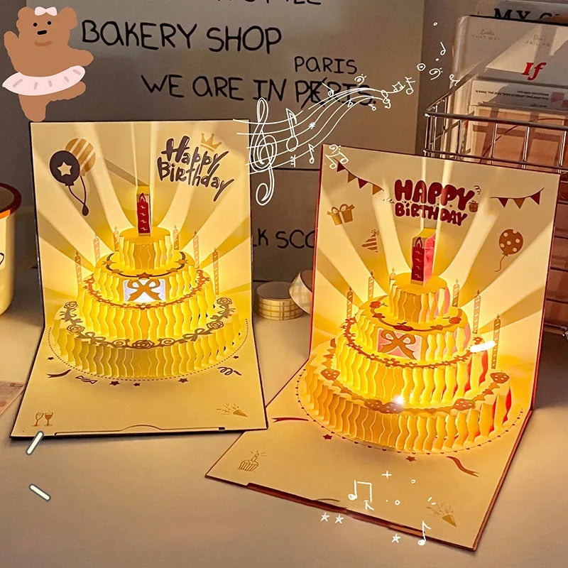 Carte postale en 3d avec musique