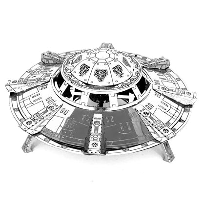 Puzzle 3D en métal UFO, bricolage fait à la main, Exploration spatiale, modèle d'assemblage de vaisseau spatial, jouets pour adultes et enfants