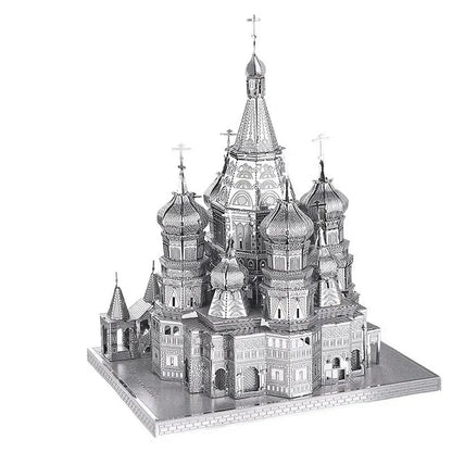 Puzzle 3D en métal, tour YueYang, cathédrale de basilice de Saint-Peter, cabine de plage, modèle d'assemblage, jouets cadeaux