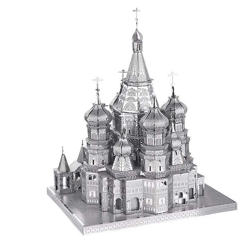 Puzzle 3D en métal, tour YueYang, cathédrale de basilice de Saint-Peter, cabine de plage, modèle d'assemblage, jouets cadeaux