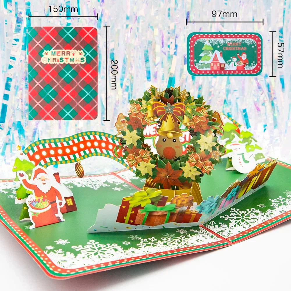carte pop up noel