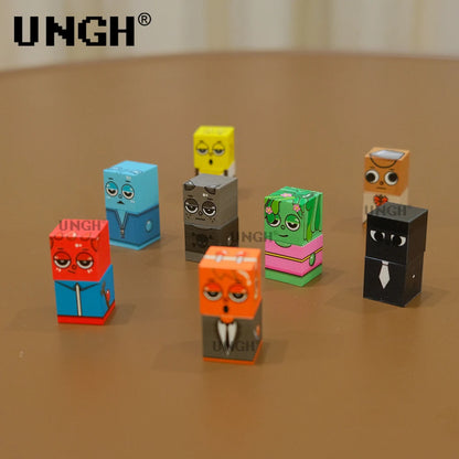 UNGH bloc magnétique figurines poupée homme bloc de Construction aimant Puzzle jouet ensemble de Construction tige Construction bricolage jouet éducatif cadeaux