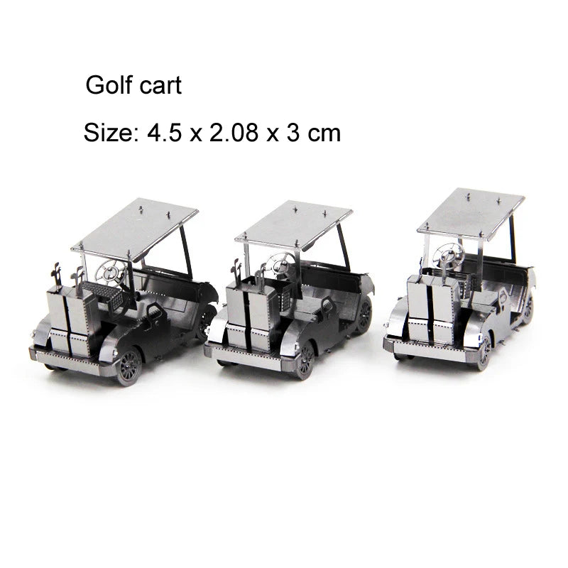Véhicule terrestre 3D Puzzle en métal modèle de réservoir KART bricolage modèle de Puzzle découpé au Laser pour adulte enfant jouets éducatifs décoration de bureau