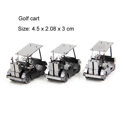 Véhicule terrestre 3D Puzzle en métal modèle de réservoir KART bricolage modèle de Puzzle découpé au Laser pour adulte enfant jouets éducatifs décoration de bureau