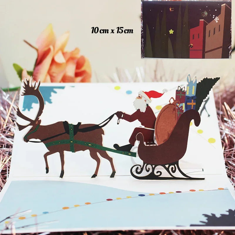 carte pop up noel