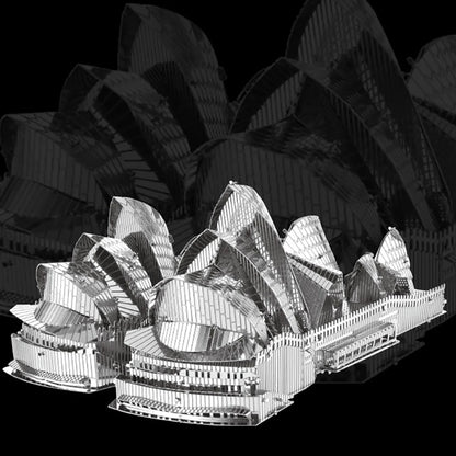 Sydney Opera House – puzzle 3D en métal, kits de modèles, bricolage, découpé au Laser, jouet pour enfants