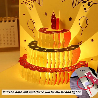 Carte postale en 3d avec musique