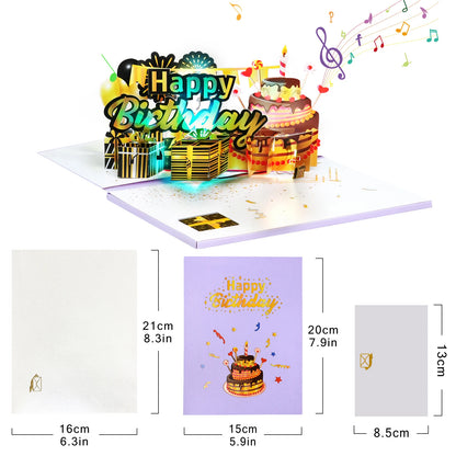 Carte postale pop up avec musique