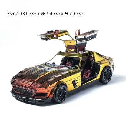 Puzzle 3D en métal, Super voiture de Sport, bricolage, modèle d'assemblage de véhicule fait à la main, jouets pour adultes et enfants