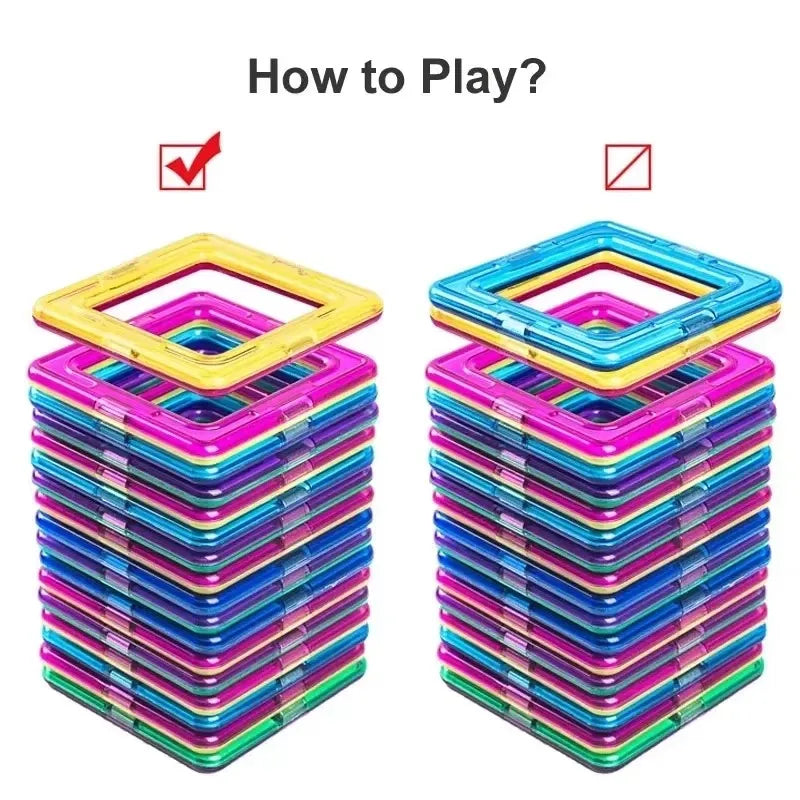 Jeu de construction magnétique pièces détachés