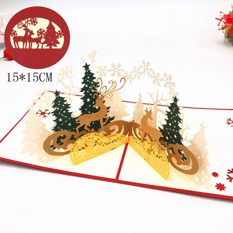 carte pop up noel