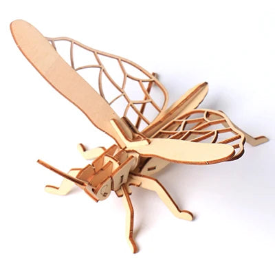 Jouet 3D en bois pour bébé, Puzzle insecte Animal, assemblage éducatif fait à la main, jouet cadeau pour enfants, décorations pour la maison
