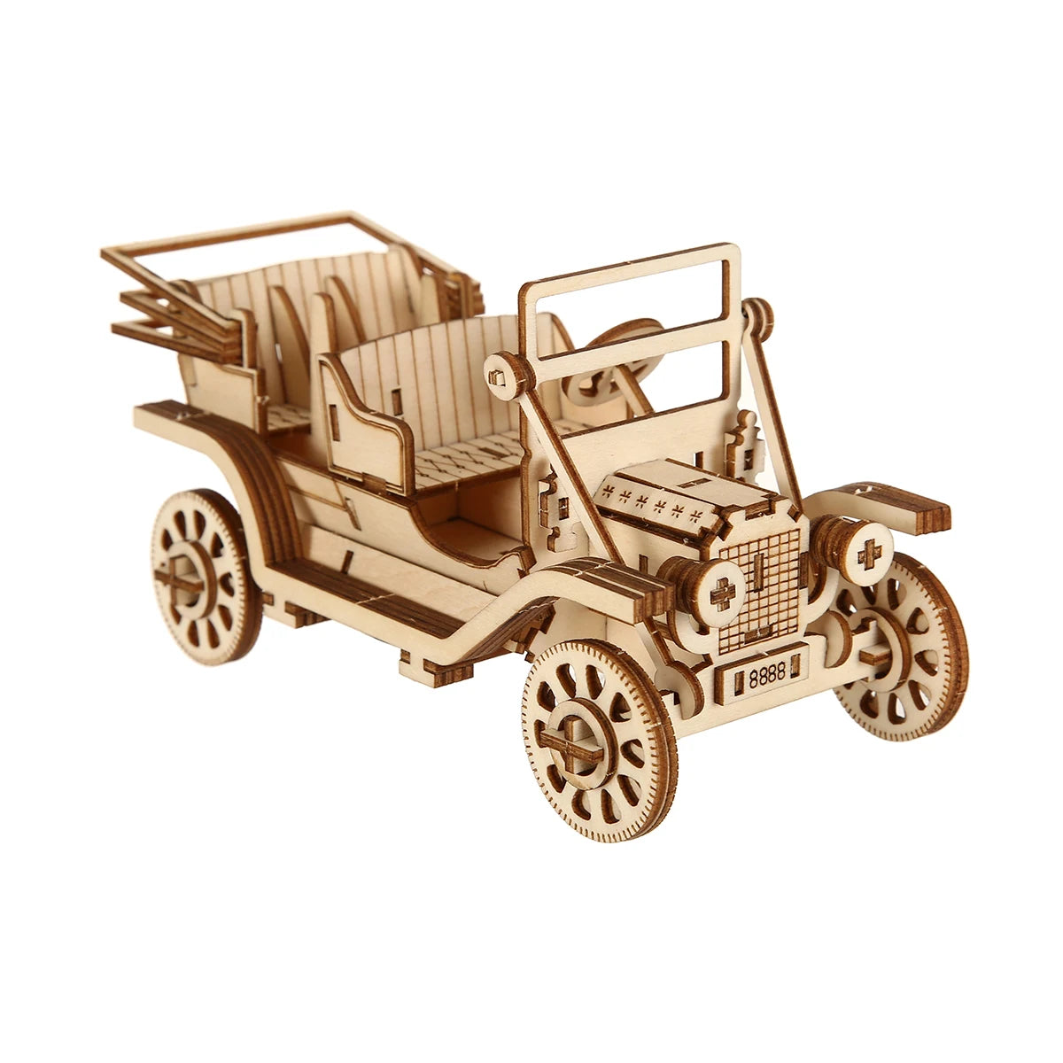 Voiture 3D Puzzle en bois modèle Kits bricolage Laser découpé Puzzles Puzzle jouet pour les enfants