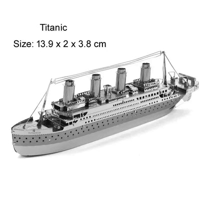Mini Puzzle 3D en métal pour enfants, 14 + manuel, bricolage, destructeur de classe Star Ferry Burke, modèle à assembler Bauhinia, jouets éducatifs